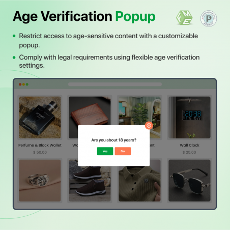 Age Verification Popup Module Age Verification Popup Module