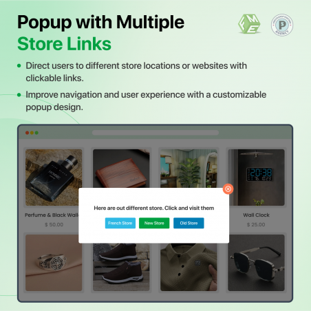 Show Popup With Multiple Store Links Show Popup With Multiple Store Links