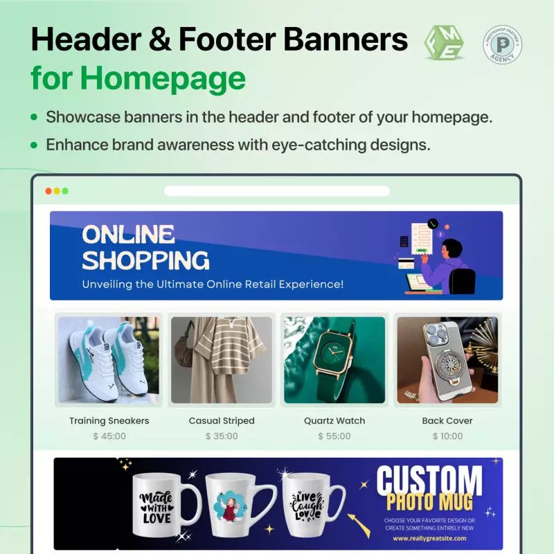PrestaShop Professional Banners for Homepage