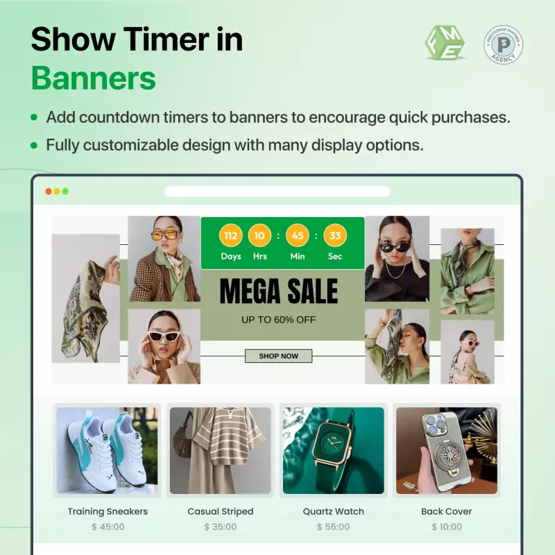 Show Timers on Banners
