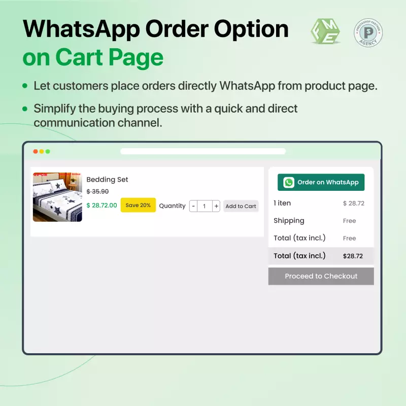 Ordini e Chat WhatsApp - Prestashop