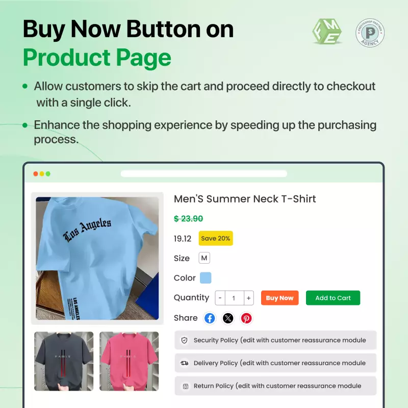 Przycisk "Kup Teraz" - Moduł Prestashop
