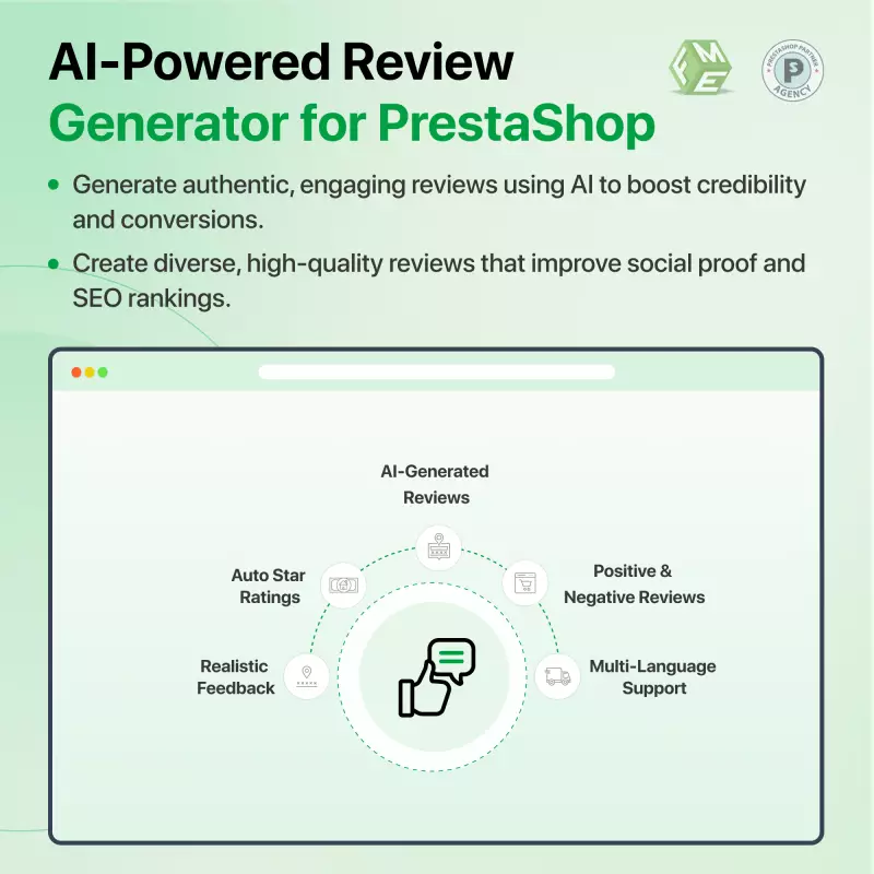 Générateur d'avis basé sur l'IA pour PrestaShop