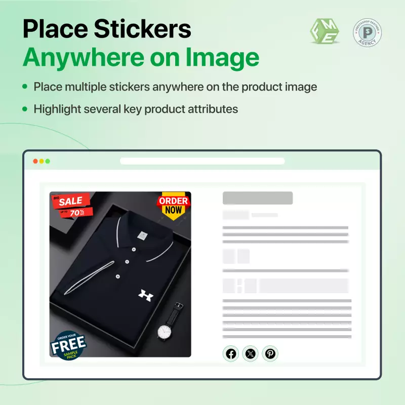 AI Pegatinas, etiquetas y etiquetas de productos de PrestaShop