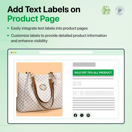 Option to Add Text Labels to Products