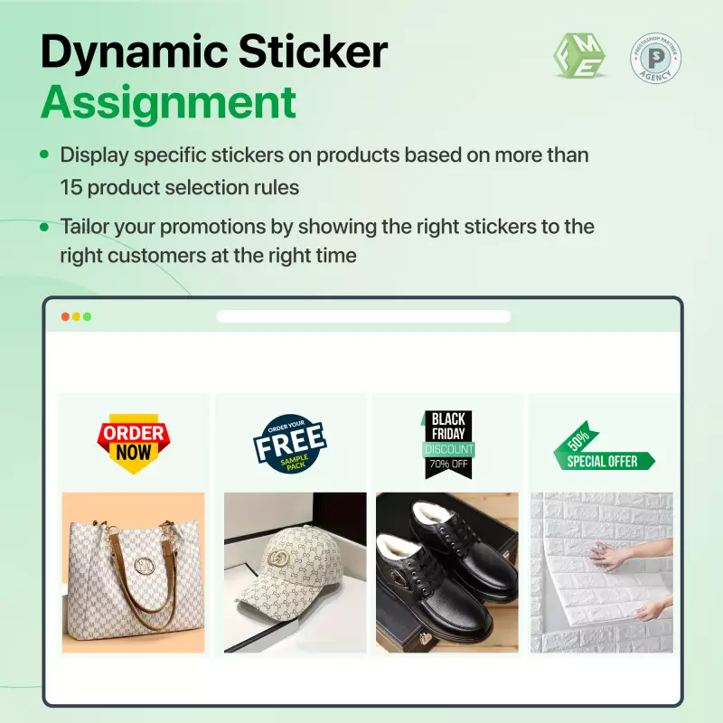 AI Pegatinas, etiquetas y etiquetas de productos de PrestaShop