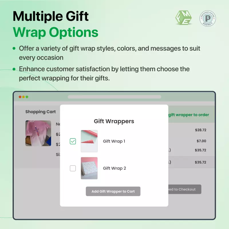 Geschenkverpackung Modul - Prestashop