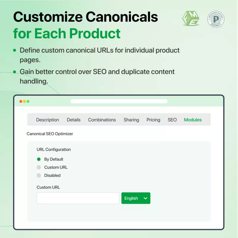 Hreflang- & Canonical-Tags für PrestaShop | Automatisiertes SEO