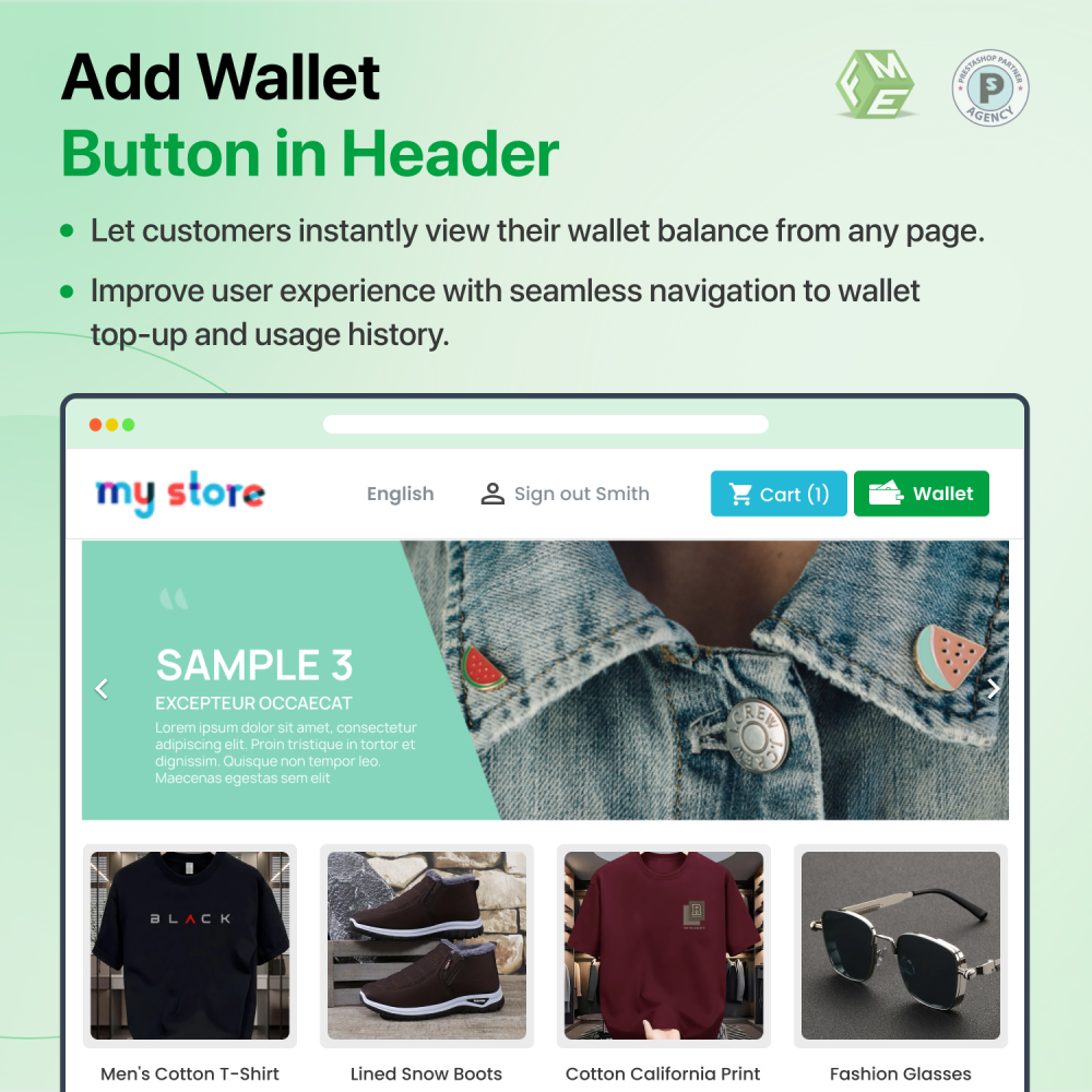 Prestashop Wallet System module | Digital Wallet System