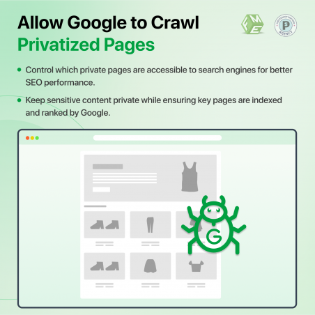 Prestashop Private Shop Lite Allows google to crawl pages.