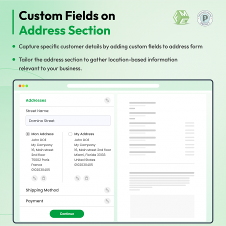 Custom Fields on Checkout Address Page