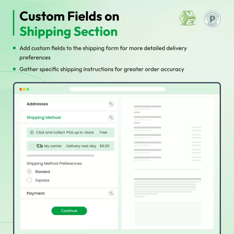 PrestaShop Zusatzfelder | Anmeldung & Kasse