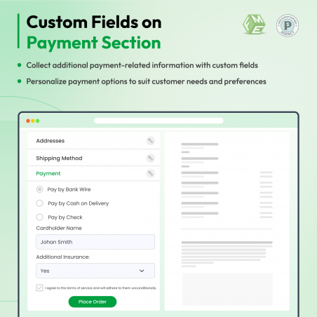 Custom Fields on Checkout Payment Page