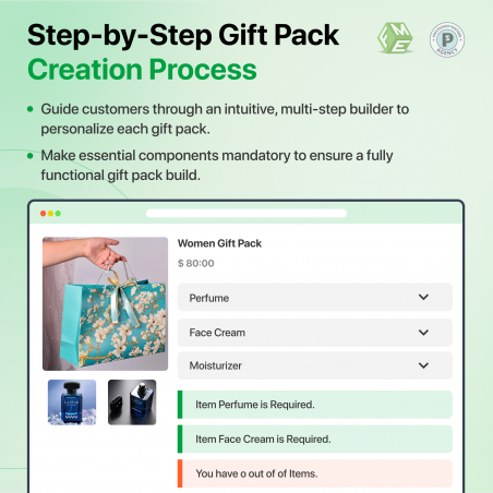 PrestaShop Gift Box Step by Step Builder