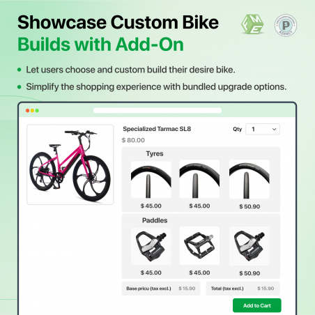 Custom Bike Builder with Addons
