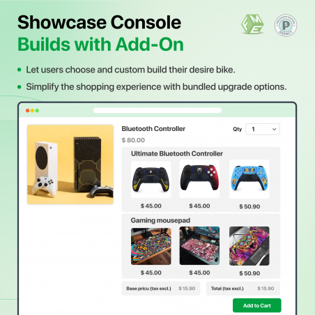 PrestaShop Custom Gaming Console Builder with Addons