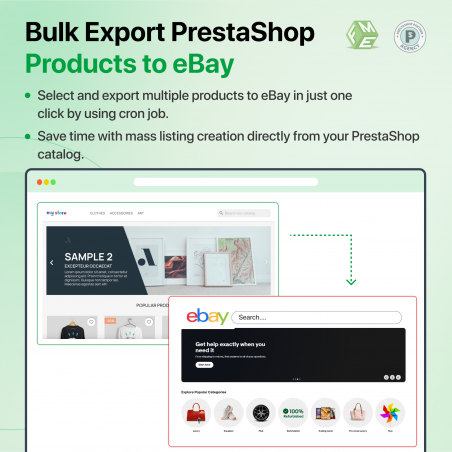 PrestaShop eBay Integration Module Bulk Export Products