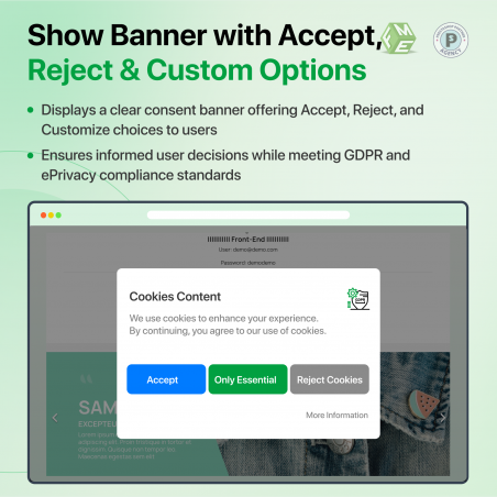 Show Banner with Three options to your users