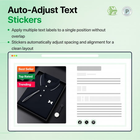 Add Multiple Text Stickers on Same Position