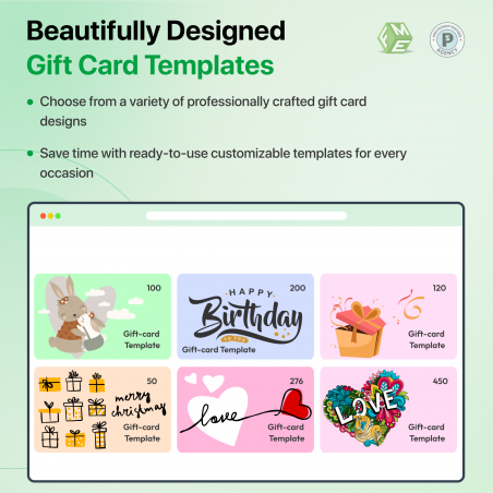 Predefine Gift Card Templates