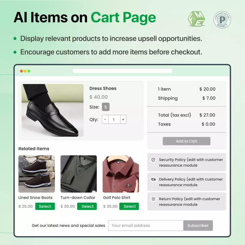 Moduł AI Cross Sell & Upsell dla PrestaShop | Zwiększ sprzedaż dzięki inteligentnym rekomendacjom