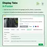 Tabs & Personalisierungspaket – Produkt-Tabs + individueller Produktdesigner