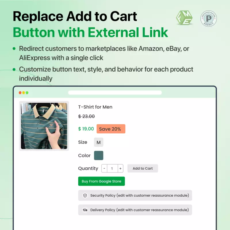 Externe Links Toevoegen - Prestashop Addons