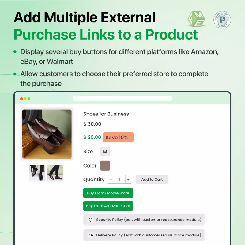 Externe Links Toevoegen - Prestashop Addons