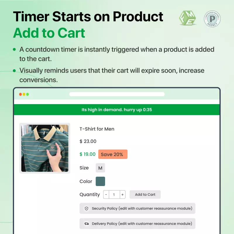 Módulo de Cuenta Regresiva en el Carrito PrestaShop