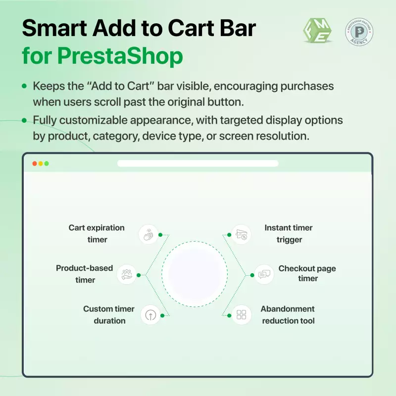 Barre Ajouter au panier Prestashop