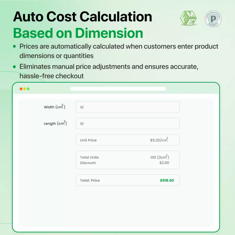 Kalkulator cen Prestashop - dynamiczne obliczenia cenowe