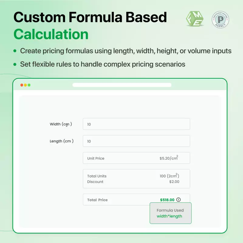Kalkulator cen Prestashop - dynamiczne obliczenia cenowe