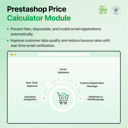 Prestashop Validate New Users at Registration Module Features