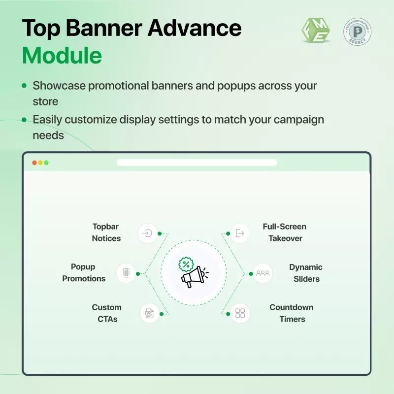 Banner Prestashop | Banner superiore attraente