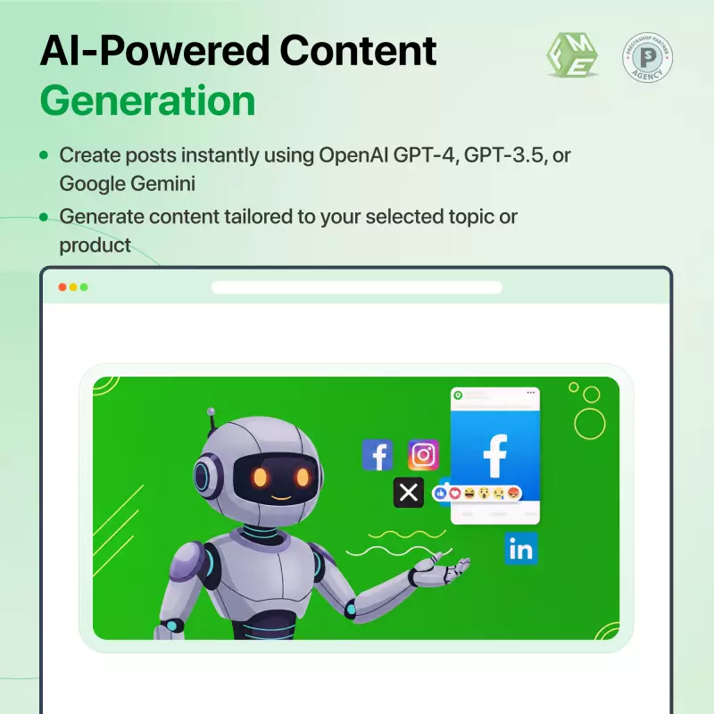 PrestaShop AI Social Media Poster - Gemini, ChatGPT