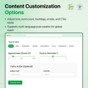 Rich customization options