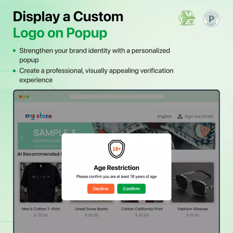 Verifica Età PrestaShop per Controllo Accesso e Sicurezza