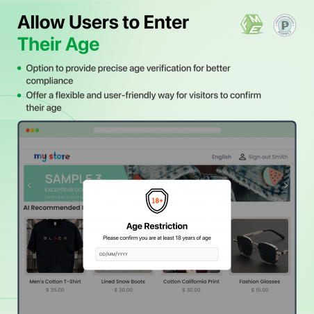 Allow Users to Enter Their Age