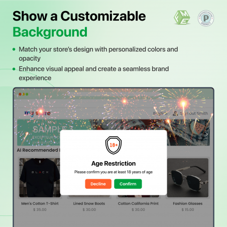 Option to customize background