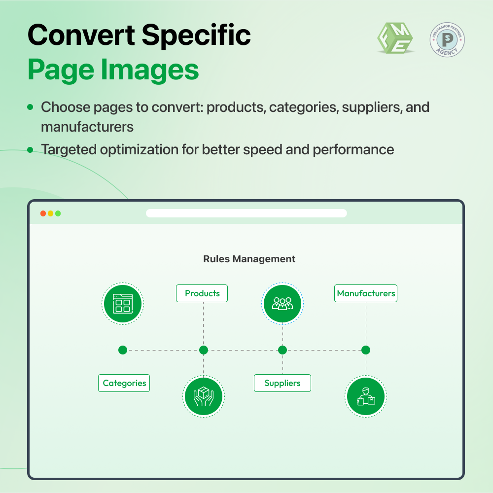 Conversión de imágenes WebP con un solo clic