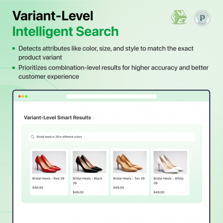Variant level integration in Prestashop AI Semantic Search