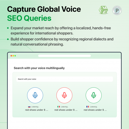Prestashop AI Semantische spraakzoekfunctie