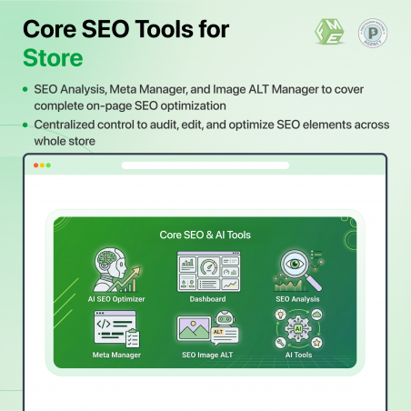 Prestashop ai seo audit module - core seo tools