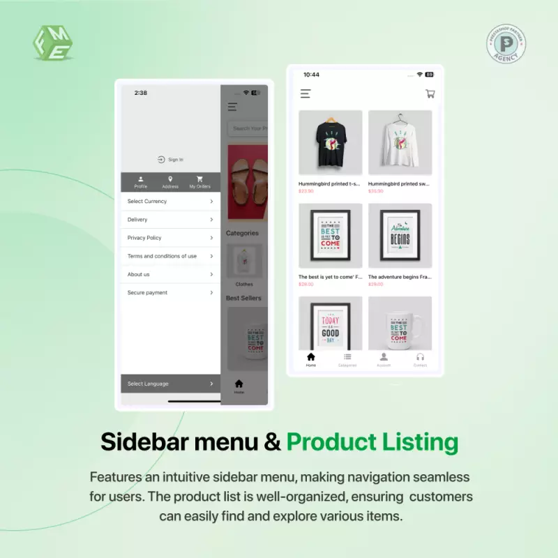 Créateur d'application mobile PrestaShop | Boutique mobile en un clic