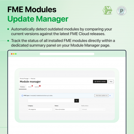 fme modules update manager