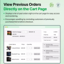Previous Orders on Cart Page