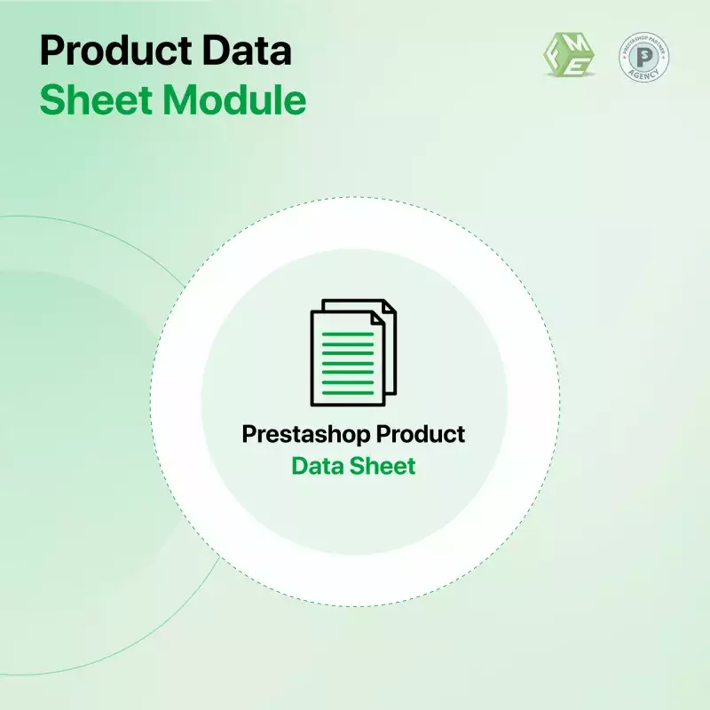 Prestashop Product Data Sheet