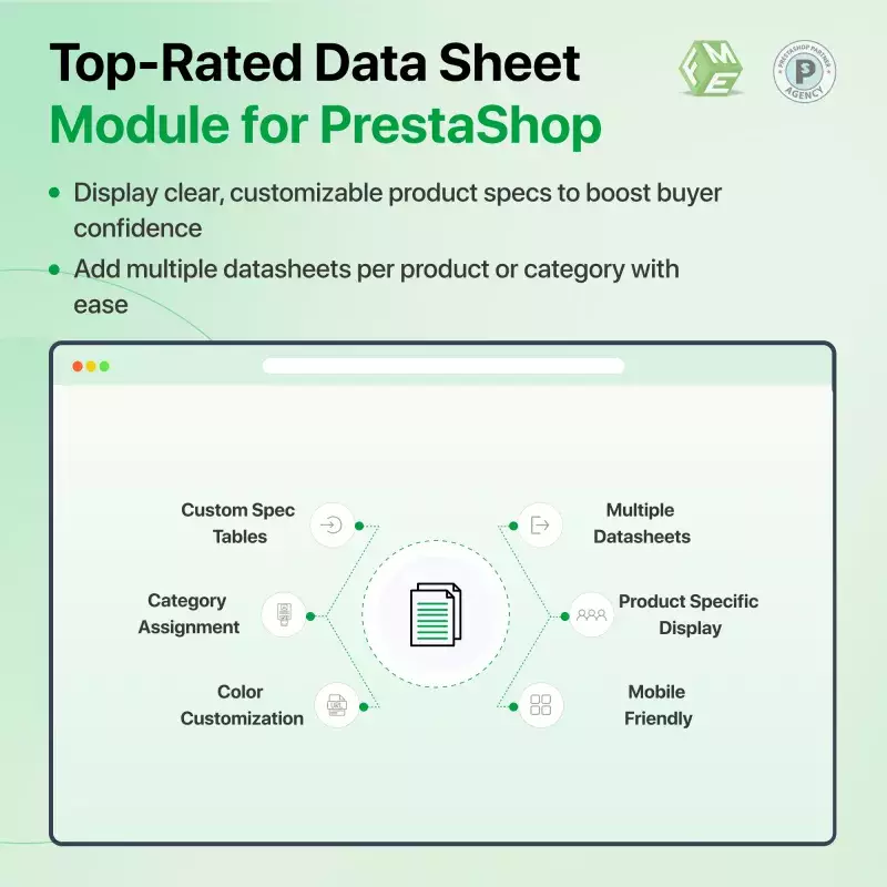 Prestashop Product Data Sheet Rules
