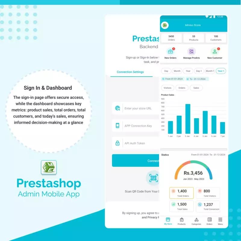 Admin App - Manage Your Prestashop Store Anywhere