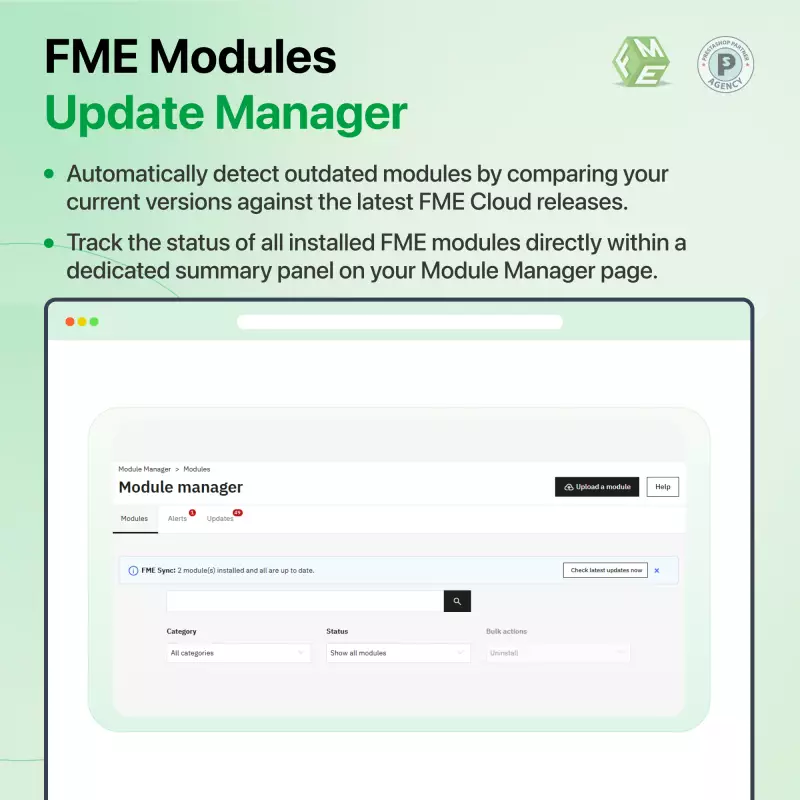 fme modules update manager